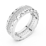 Gold Ring DDLR-423, White Gold, view 2