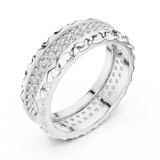 Gold Ring DDLR-423, White Gold, view 2