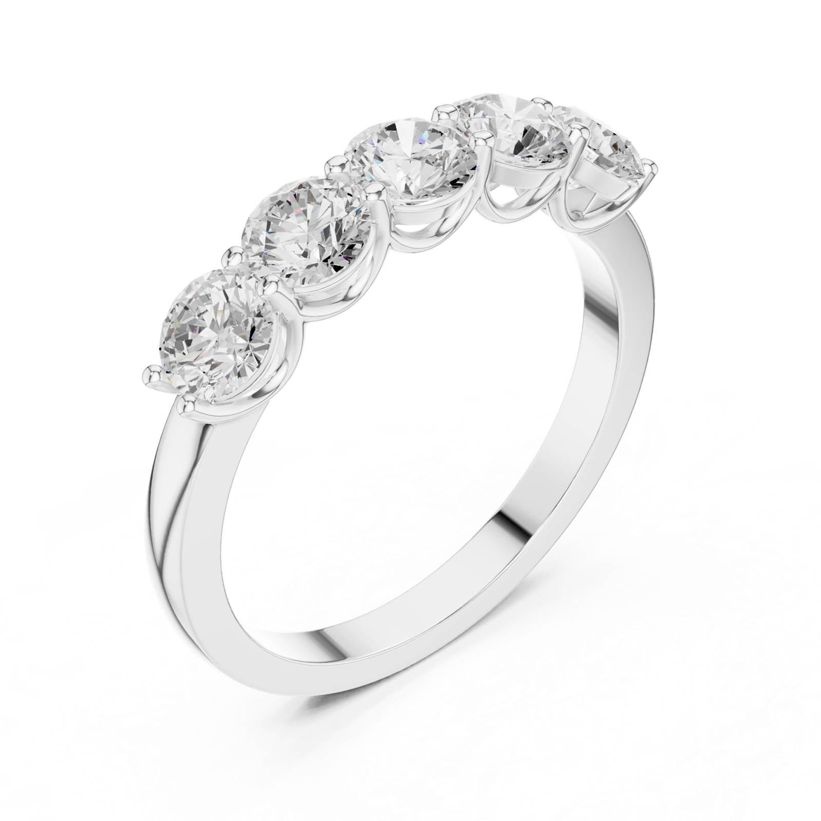 Gold Ring DDLR-1120, White Gold, view 2