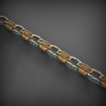 14K Solid Gold Men's Chain Necklace, Yellow Gold