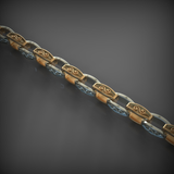 14K Solid Gold Men's Chain Necklace, Yellow Gold