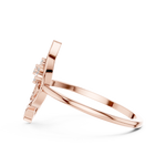 Gold Ring DR-6229, Rose Gold, view 3