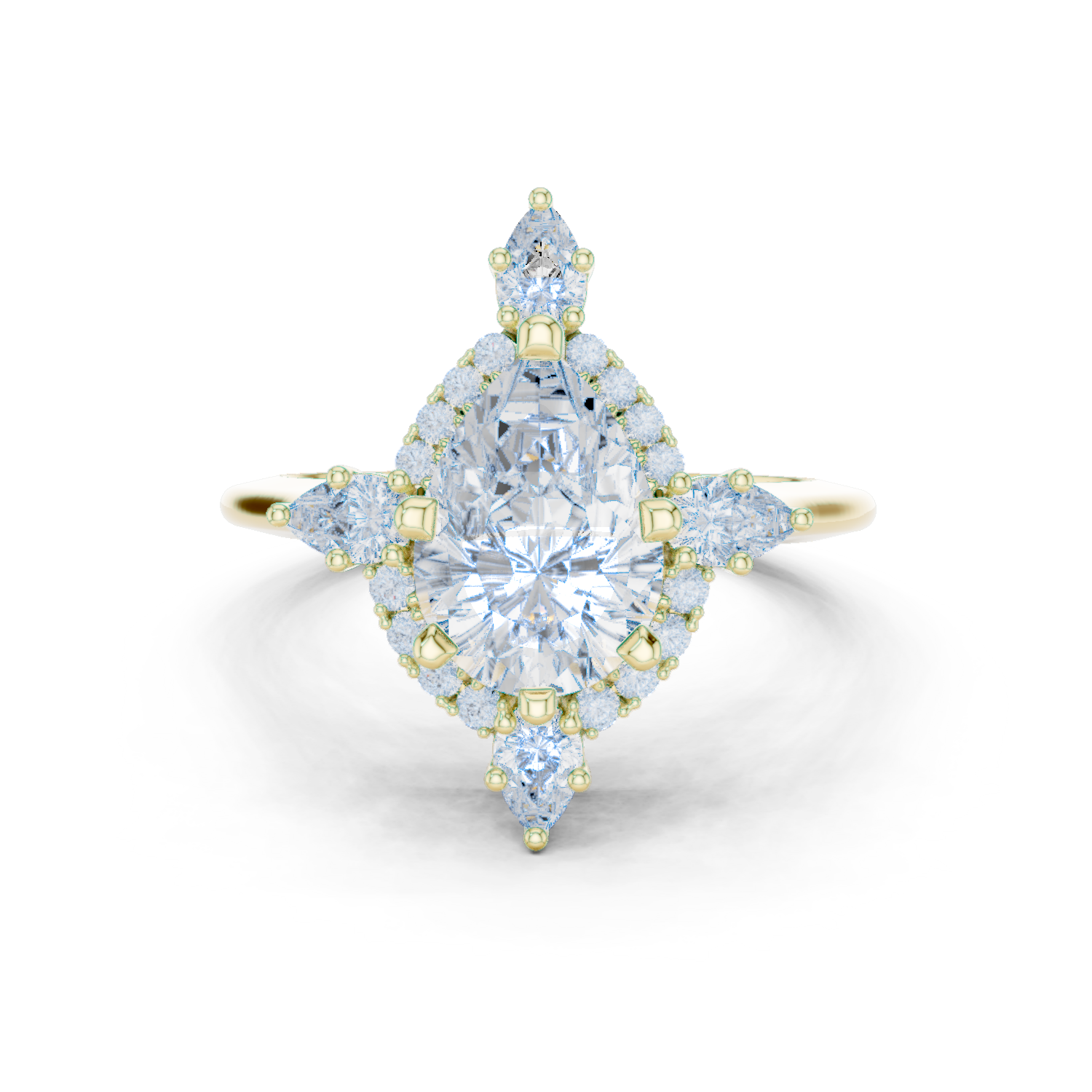 Gold Ring DDLR-337, Yellow Gold