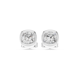 Gold Jewelry, Cushion center stone, White Gold, view 4