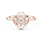 Gold Ring DR-6280, Rose Gold, view 4