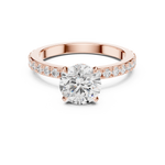 Gold Ring DDLR-787, Rose Gold, view 4