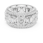 Gold Ring DDLR-305, White Gold, view 4