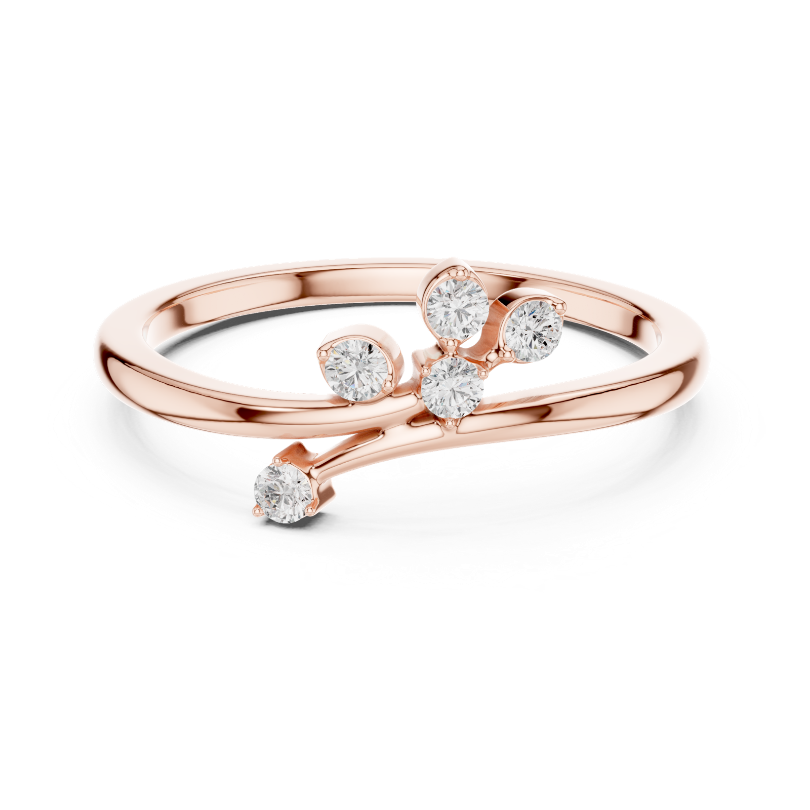 Gold Ring SBWR(45), Rose Gold, view 4