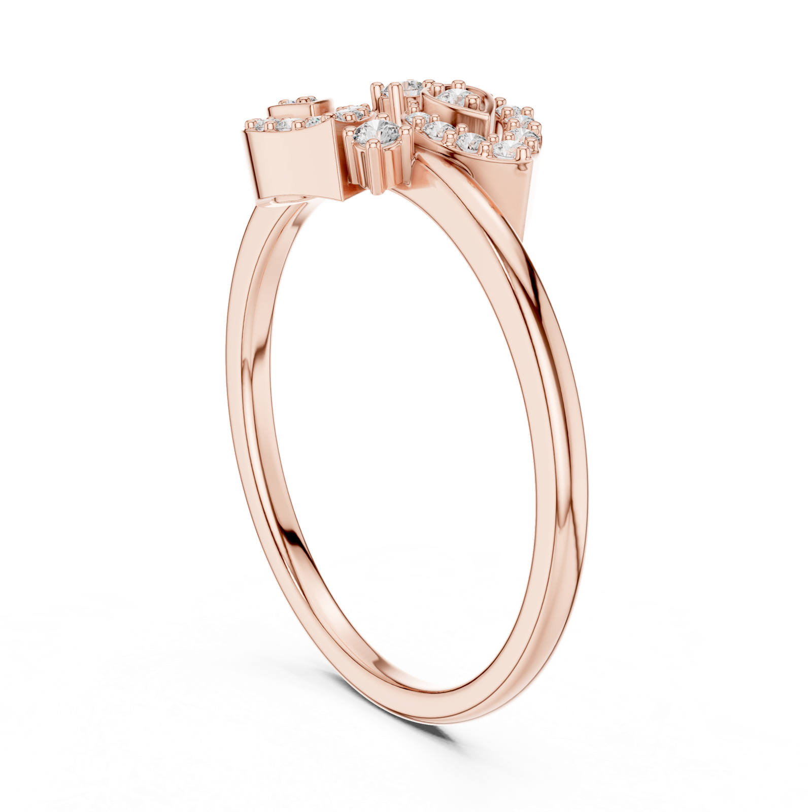 Gold Ring LR-01 (60), Rose Gold