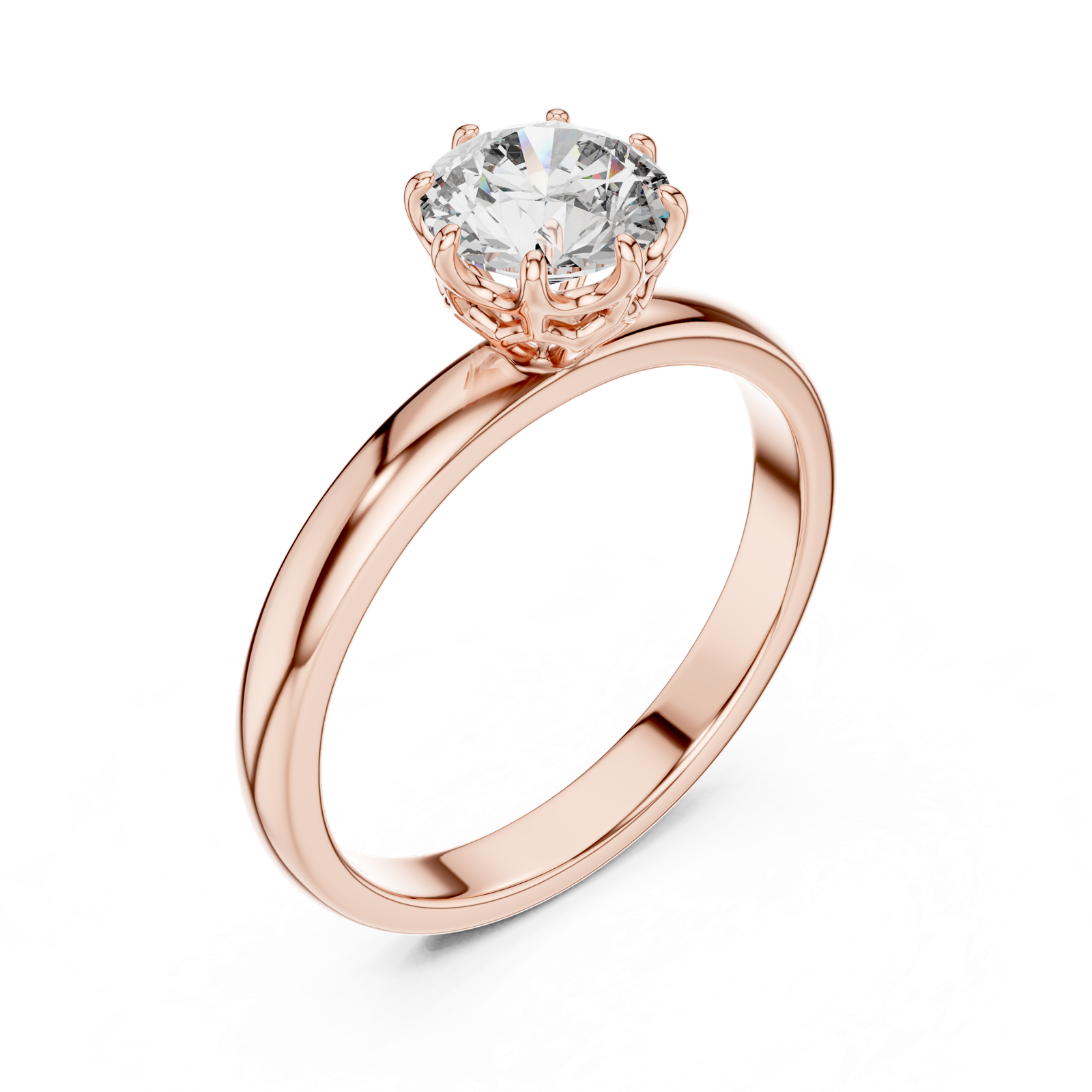 Gold Ring LR-0002, Rose Gold, view 2