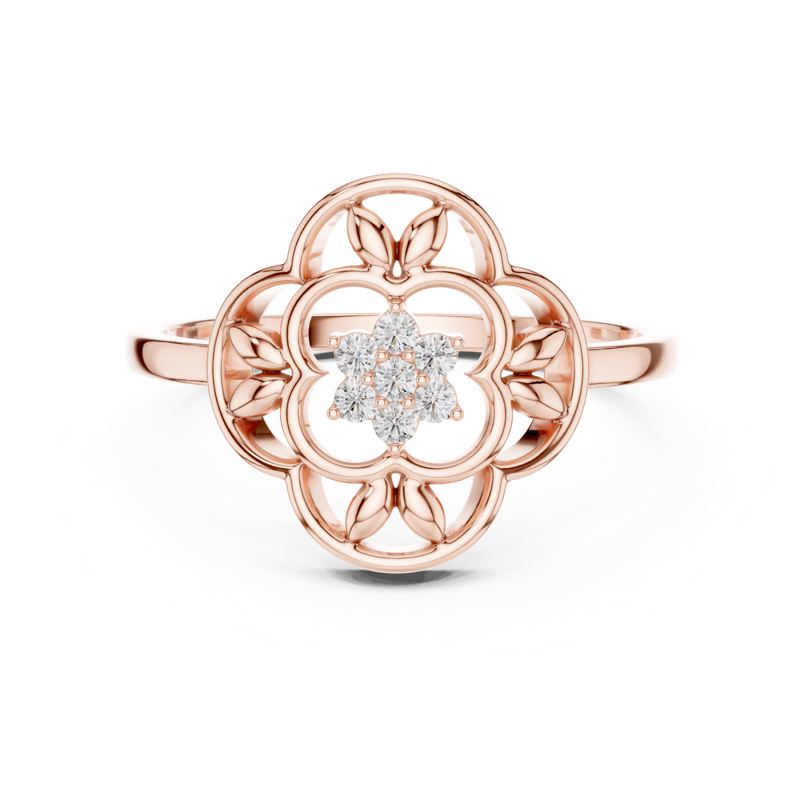 Gold Ring DR-6277, Rose Gold