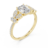 Gold Ring DDLR-1069, Yellow Gold, view 2