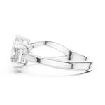 Gold Ring DDLR-485, White Gold, view 3
