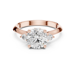 Gold Ring DDLR-278, Rose Gold, view 4