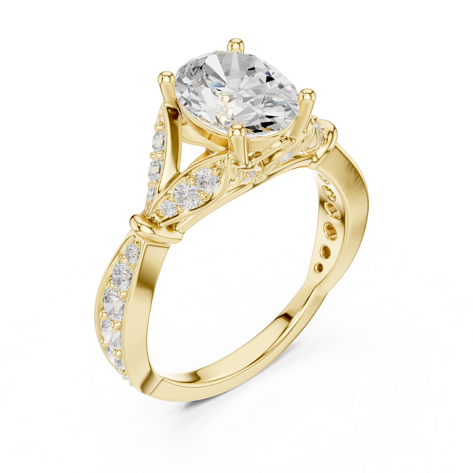 Gold Ring SBWR(23), Yellow Gold, view 2