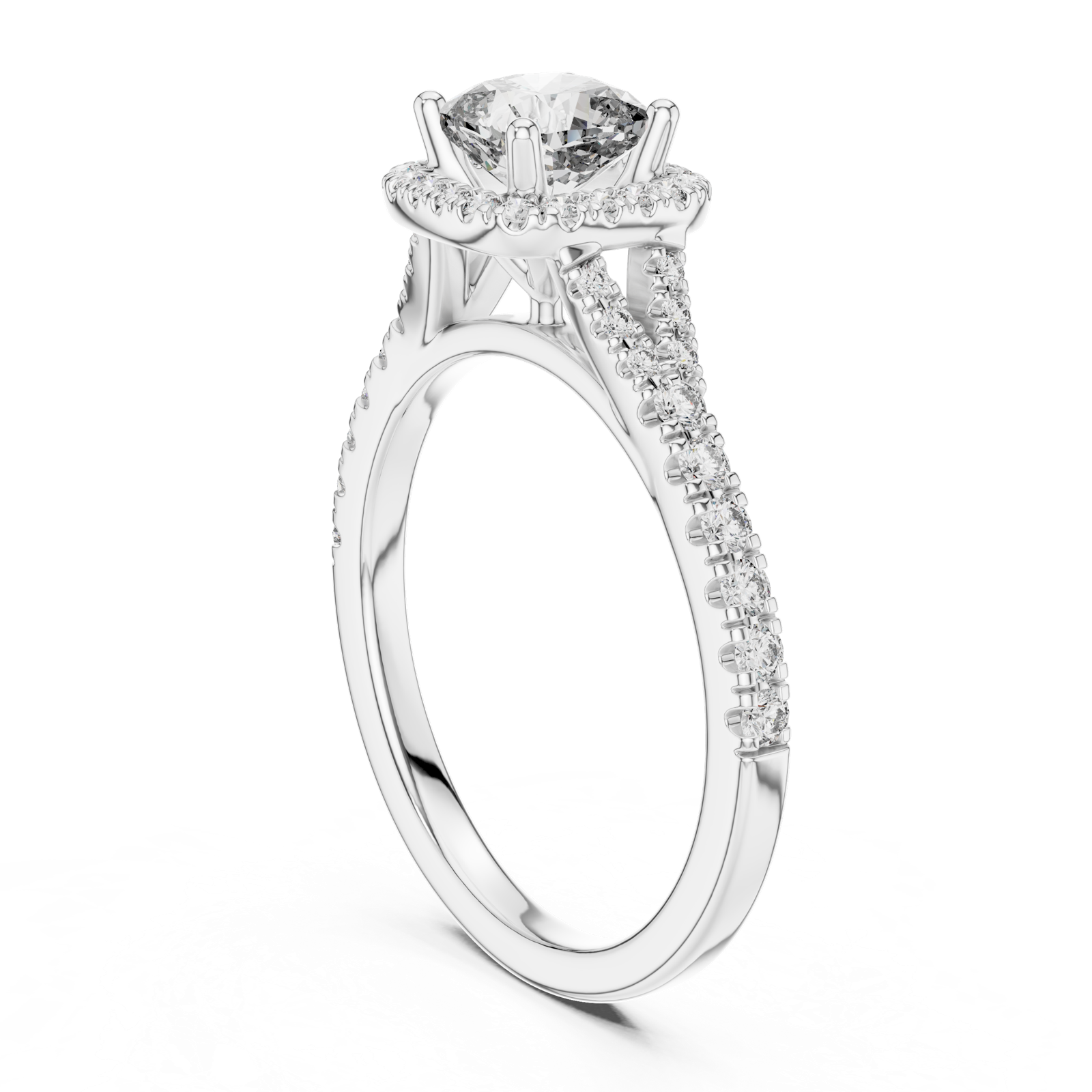 Gold Ring DDLR-043, White Gold