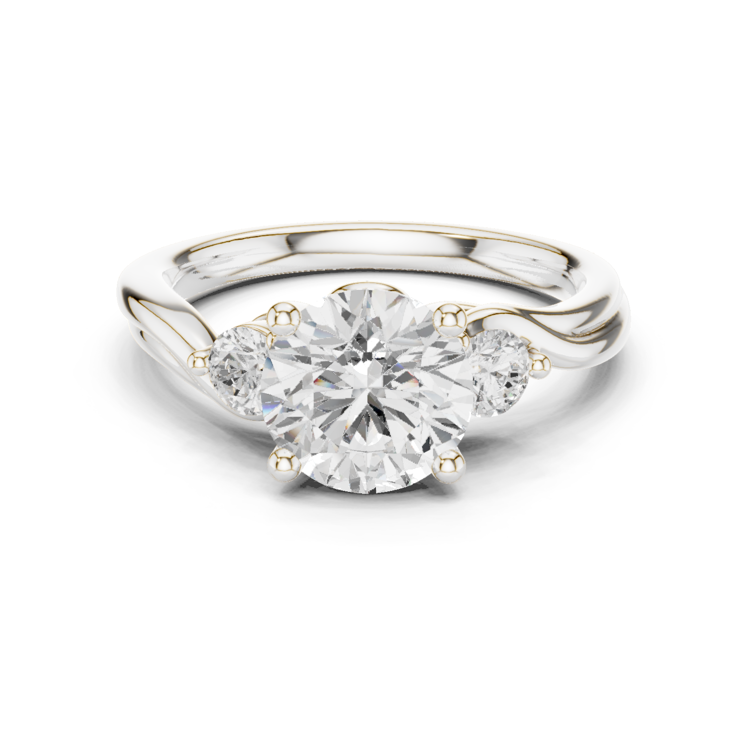 Gold Ring DDLR-272, White Gold