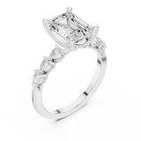 Gold Ring DDLR-1004, White Gold, view 2
