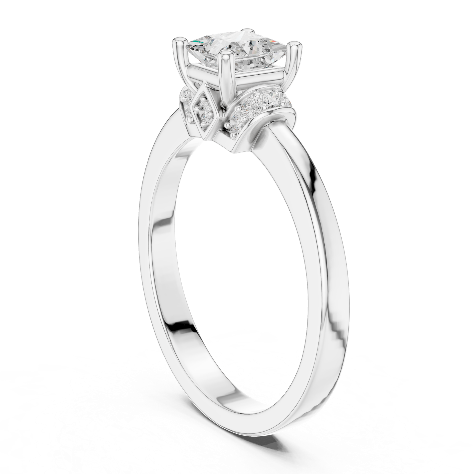 Gold Ring DDLR-496, White Gold