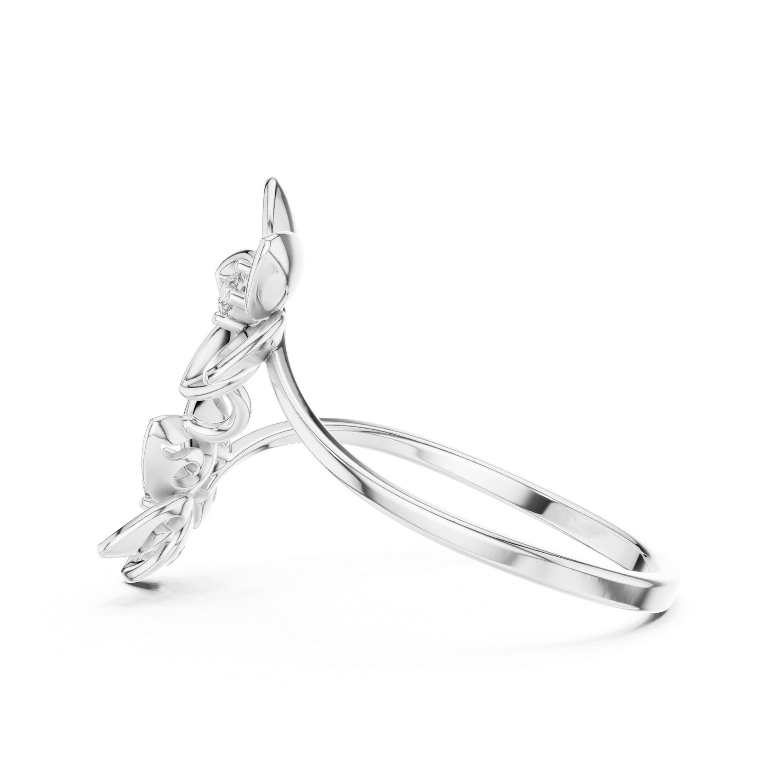 Gold Ring 1 (198), White Gold, view 3
