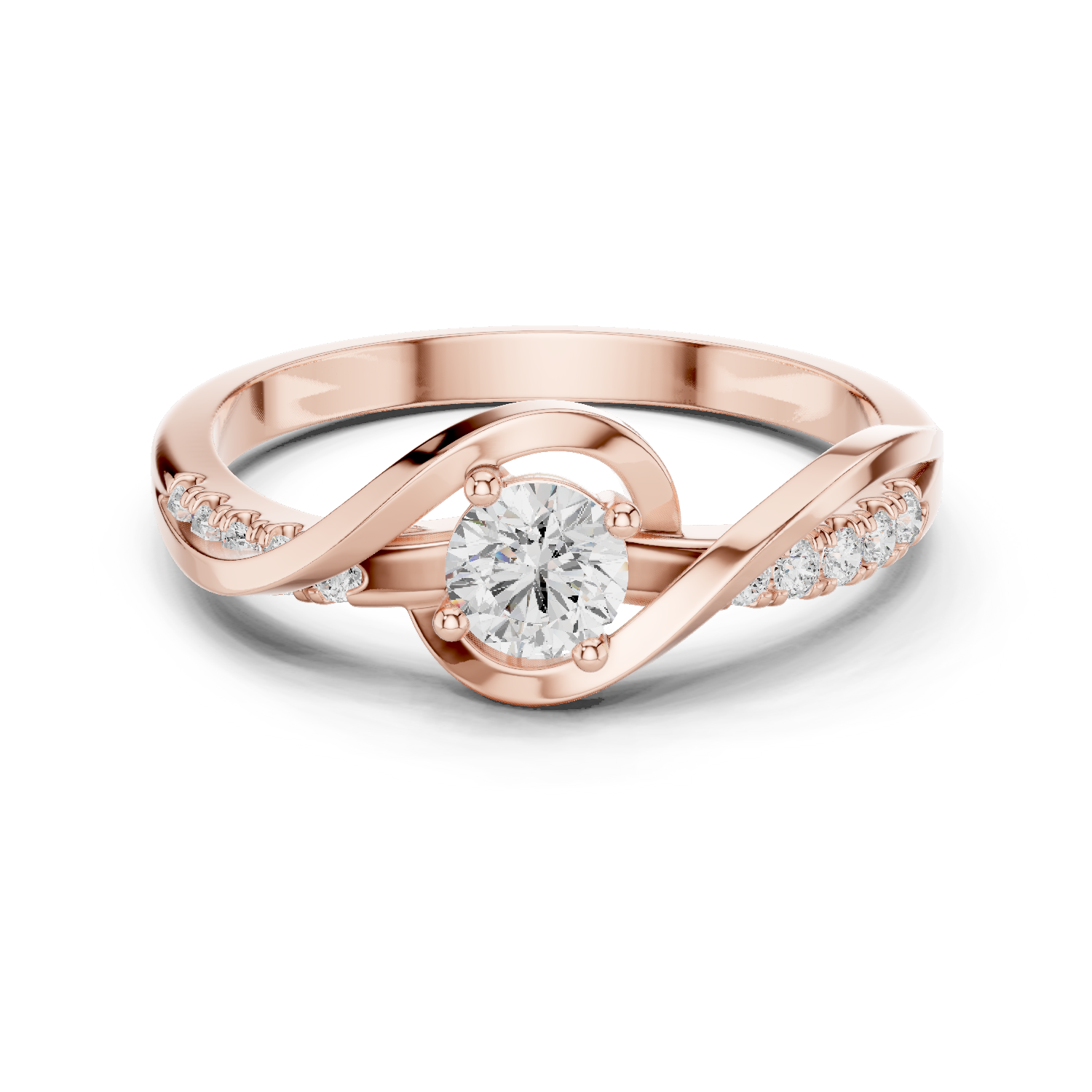 Gold Ring DDLR-836, Rose Gold