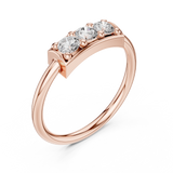Gold Ring L28-16, Rose Gold, view 2