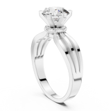 Gold Ring LR-0036, White Gold, view 1
