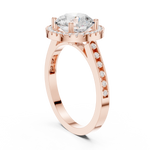 Gold Ring DDLR-349, Rose Gold, view 1