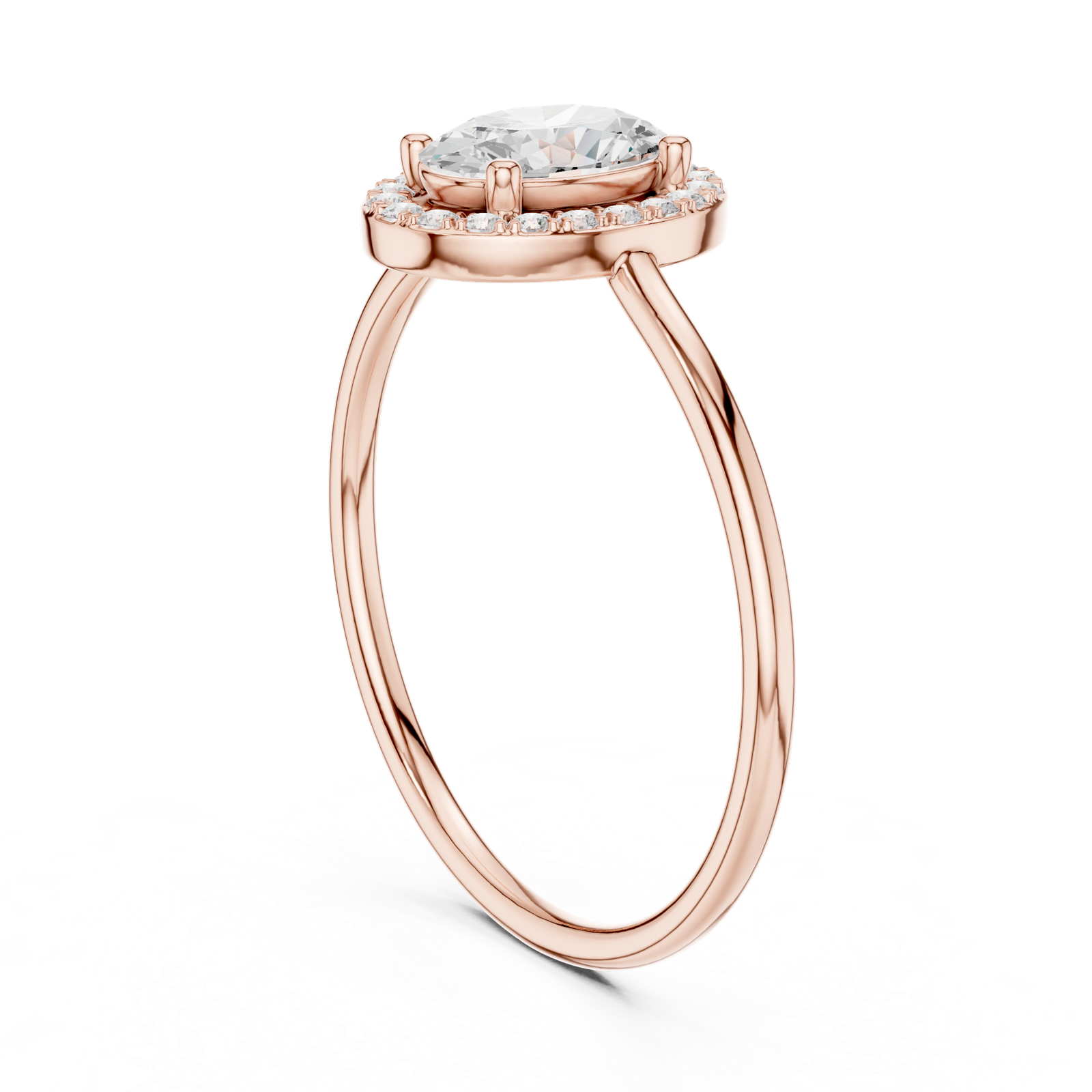 Gold Ring HLR-203, Rose Gold