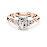 Gold Ring DDLR-725, Rose Gold, view 4