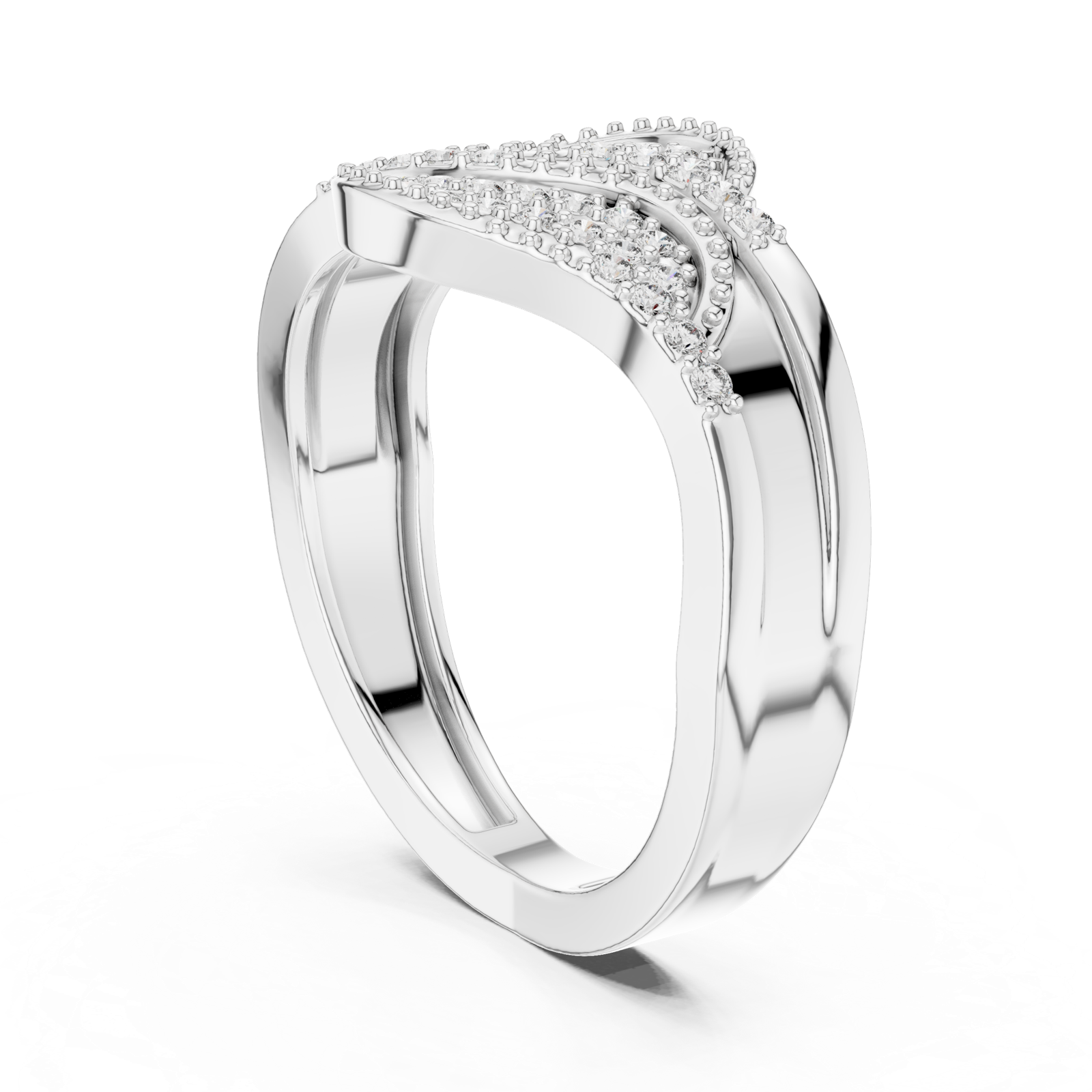 Gold Ring DR-6287, White Gold
