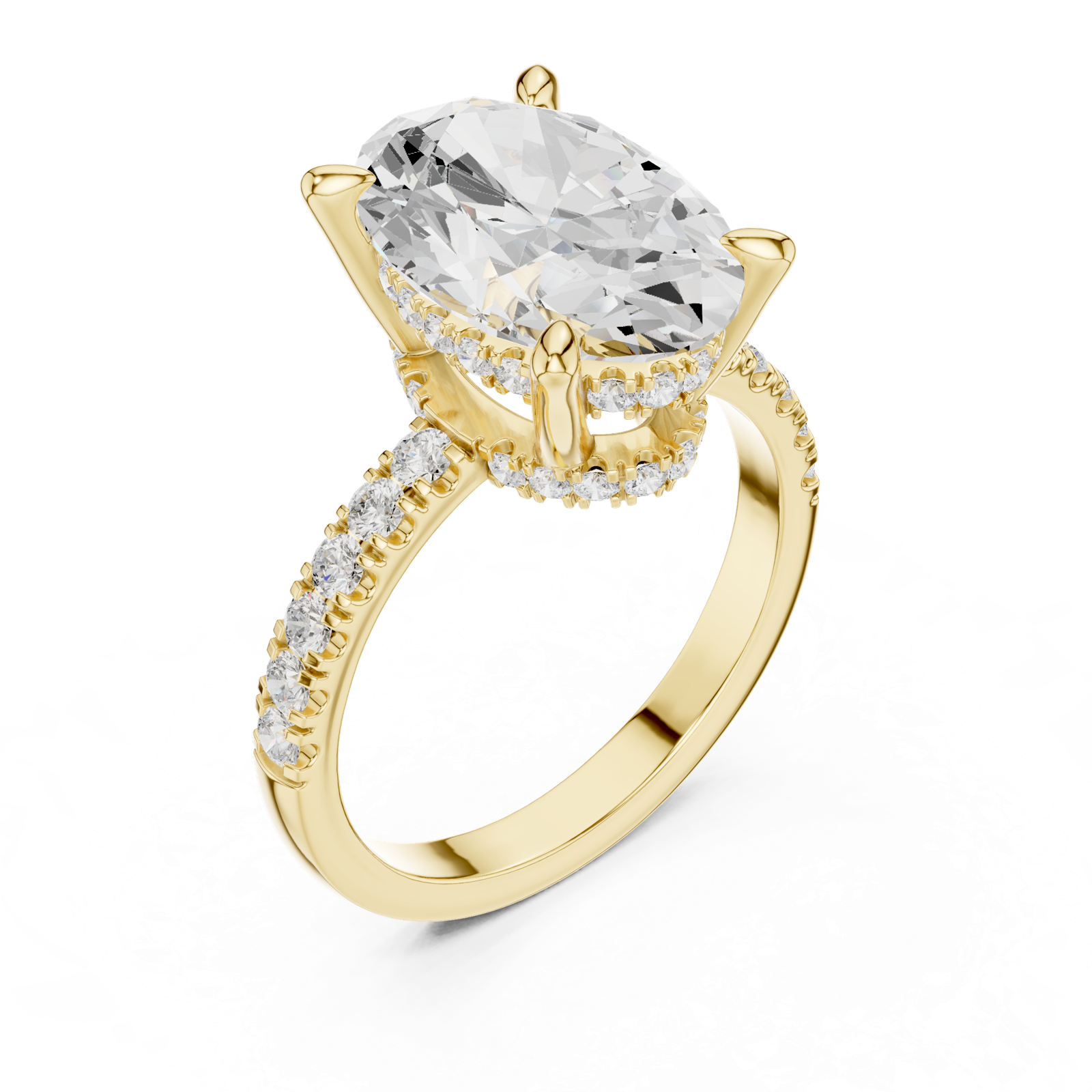 Gold Ring DDLR-259, Yellow Gold, view 2