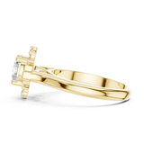 Gold Ring DDLR-334, Yellow Gold, view 3