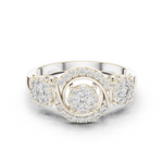 Gold Ring 19-120022L, White Gold