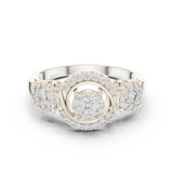 Gold Ring 19-120022L, White Gold
