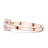 Gold Ring ALR-28, Rose Gold, view 3