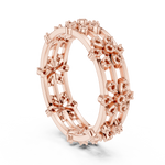Gold Ring R37, Rose Gold, view 1