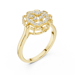 Gold Ring DDLR-786, Yellow Gold, view 2