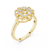 Gold Ring DDLR-786, Yellow Gold, view 2