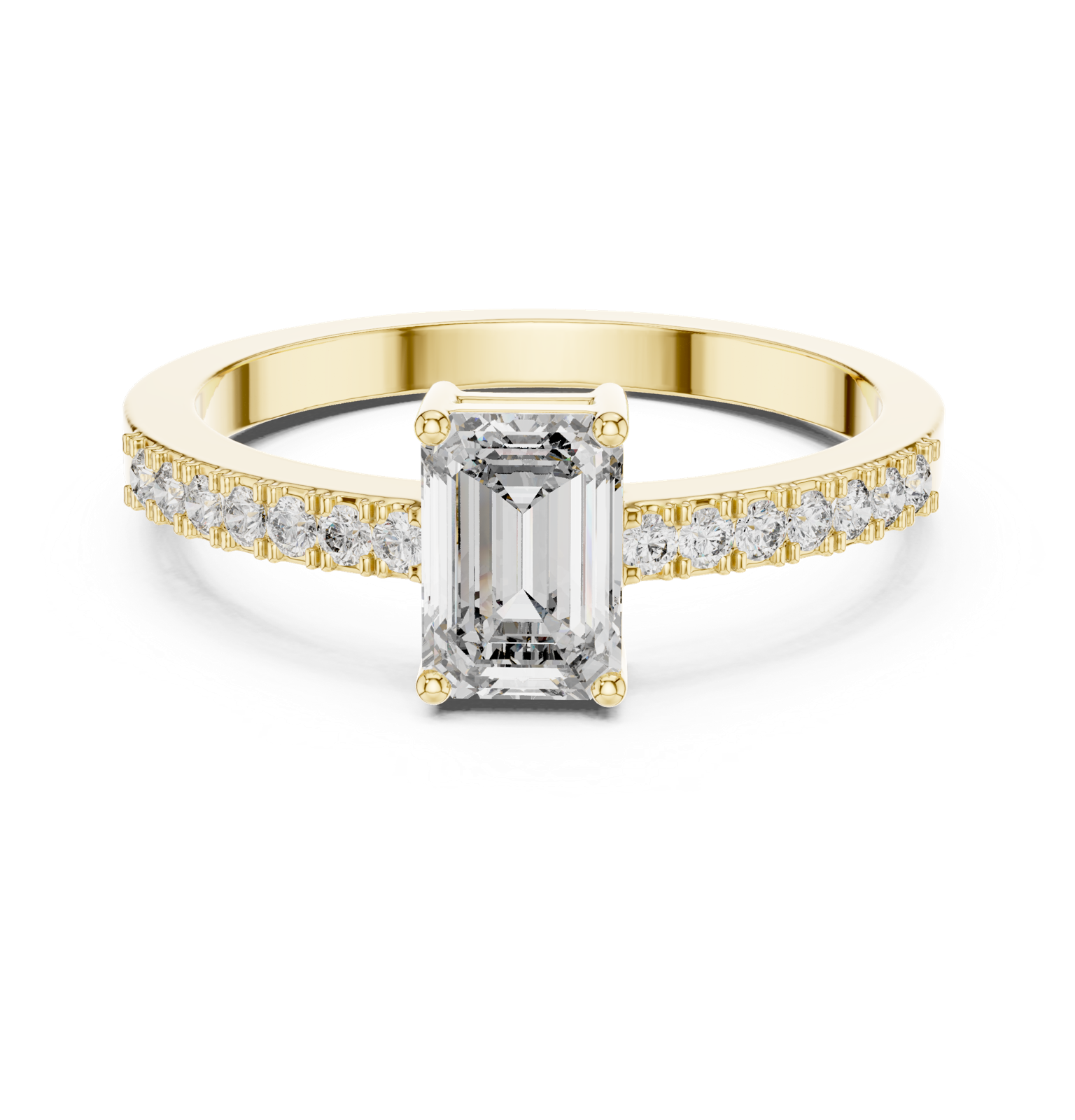 Gold Ring ALR-61, Yellow Gold, view 4