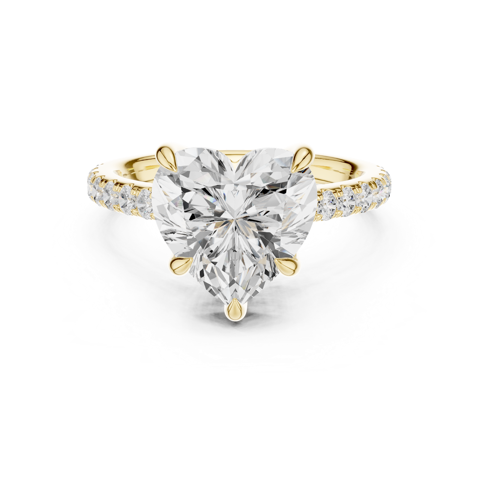 Gold Ring DDLR-1025, Yellow Gold, view 4