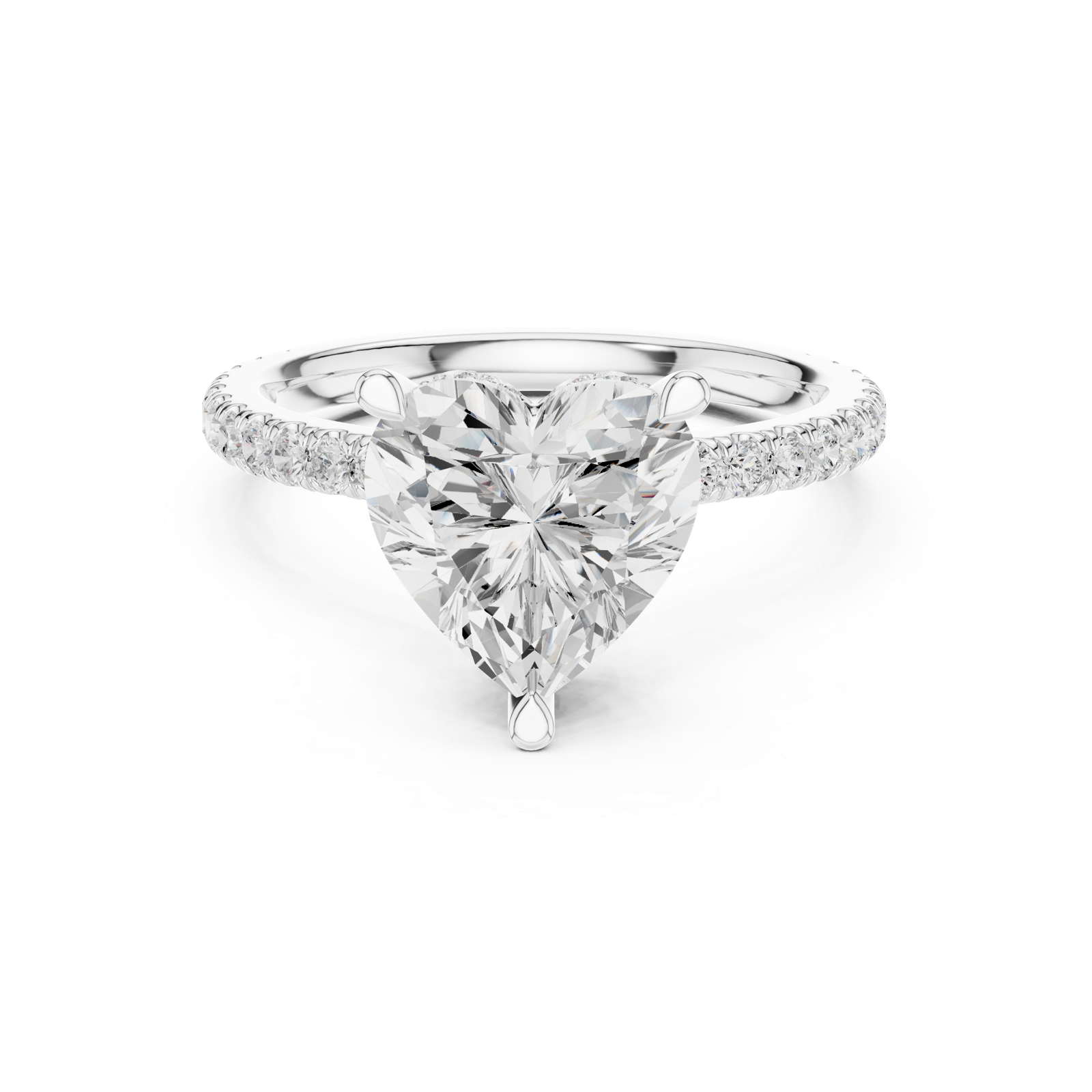 Gold Ring DDLR-1018, White Gold, view 4