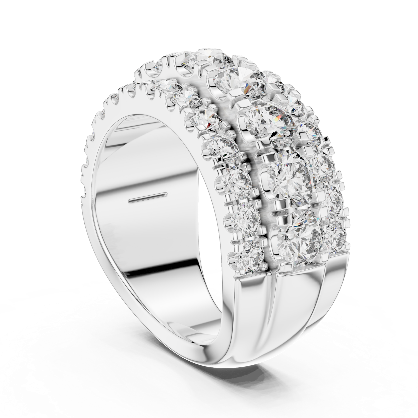 Gold Ring DDLR-047, White Gold