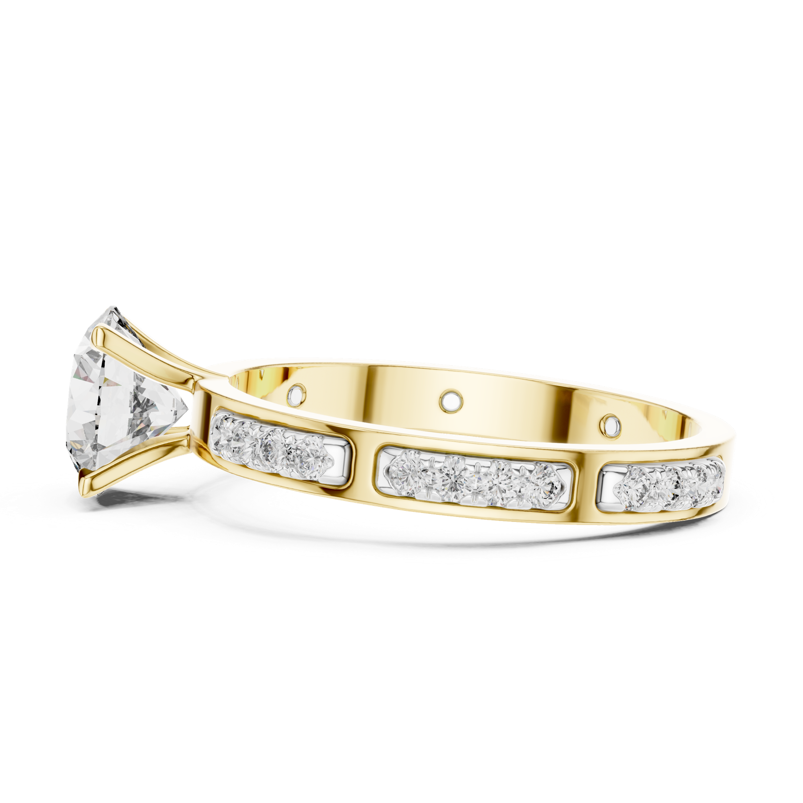 Gold Ring LR-0039, Yellow Gold, view 3
