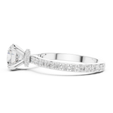 Gold Ring DDLR-787, White Gold, view 3