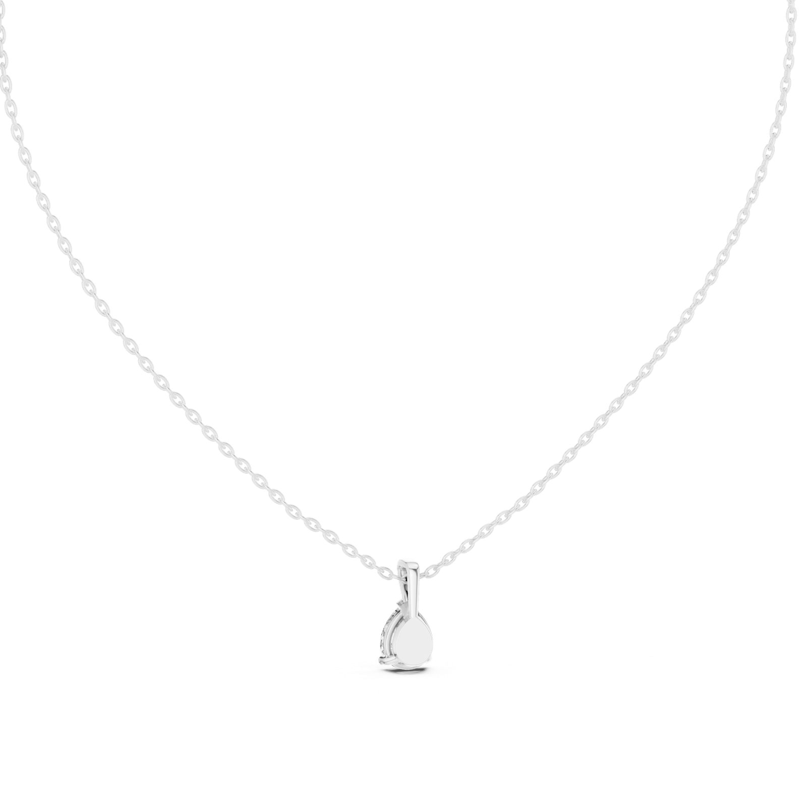 Gold Pendant GPD-0062, White Gold, view 4