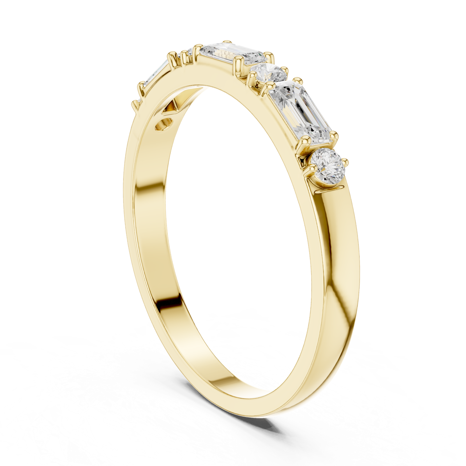 Gold Ring HLR-75, Yellow Gold, view 1