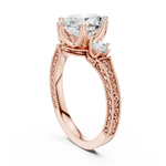 Gold Ring DDLR-282, Rose Gold, view 1