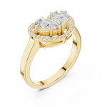 Gold Ring DDLR-533, Yellow Gold, view 2