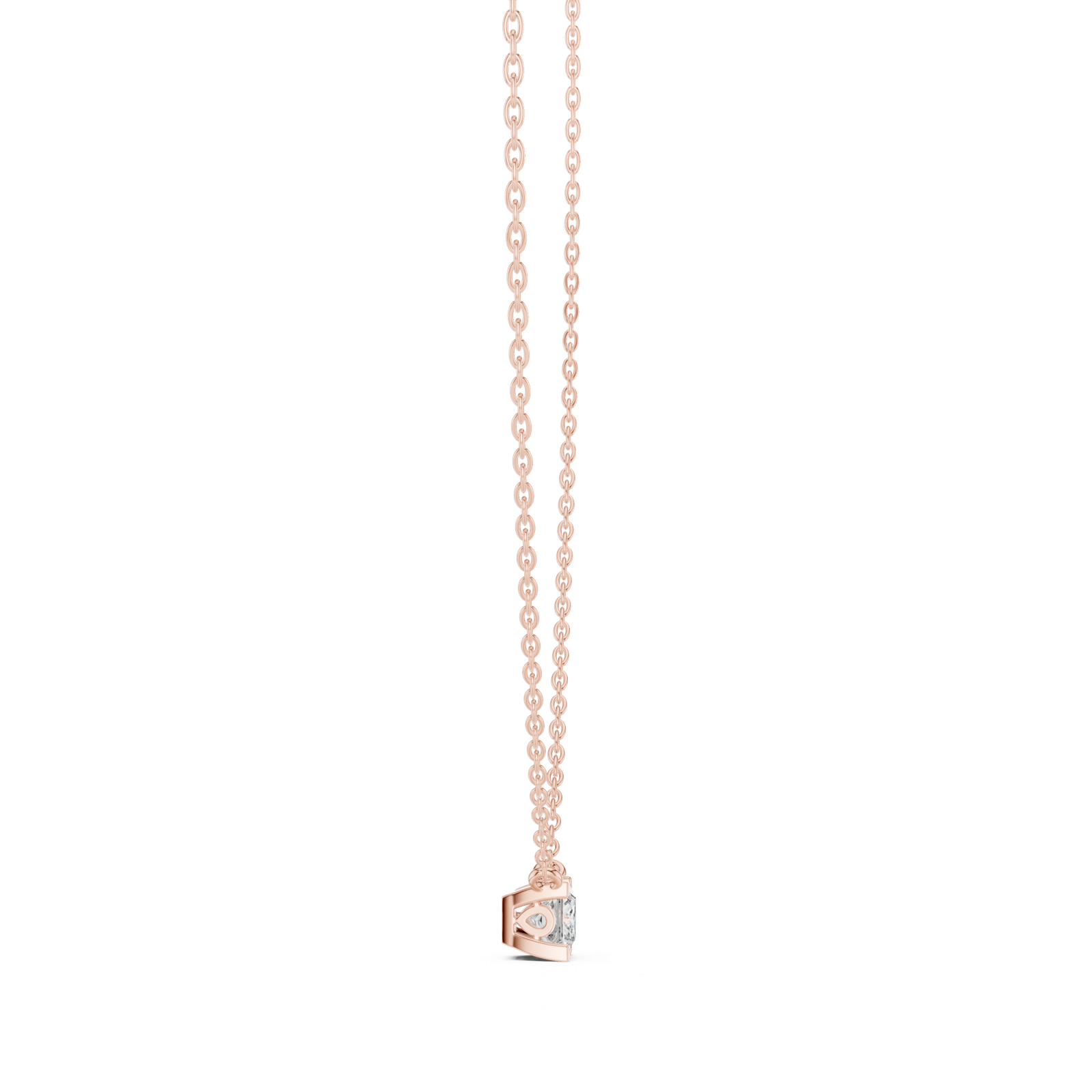 Gold Pendant GPD-0057, Rose Gold, view 3